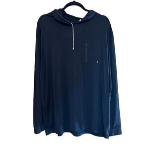 Duck Camp Hoodie Mens XL Black Bamboo Lightweight Pullover Premium Outdoor